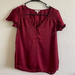 Lucky Brand maroon blouse